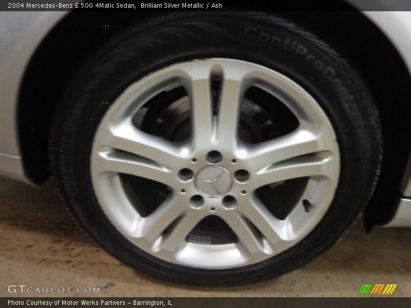 Brilliant Silver Metallic / Ash 2004 Mercedes-Benz E 500 4Matic Sedan
