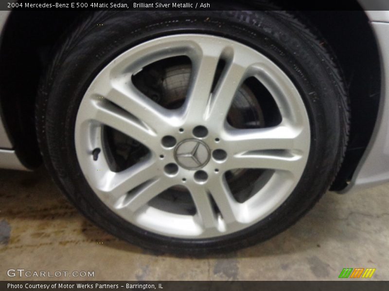 Brilliant Silver Metallic / Ash 2004 Mercedes-Benz E 500 4Matic Sedan