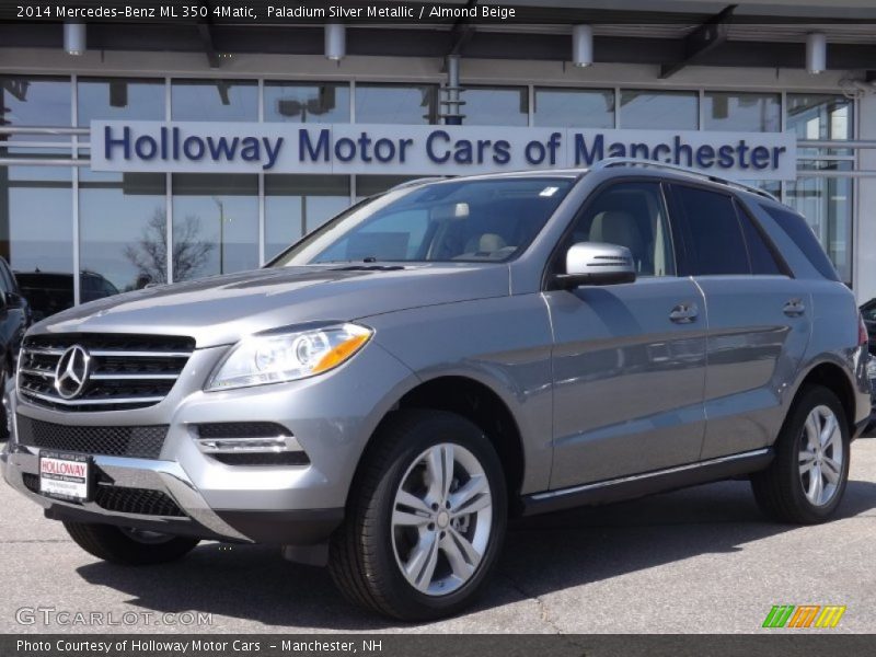 Paladium Silver Metallic / Almond Beige 2014 Mercedes-Benz ML 350 4Matic