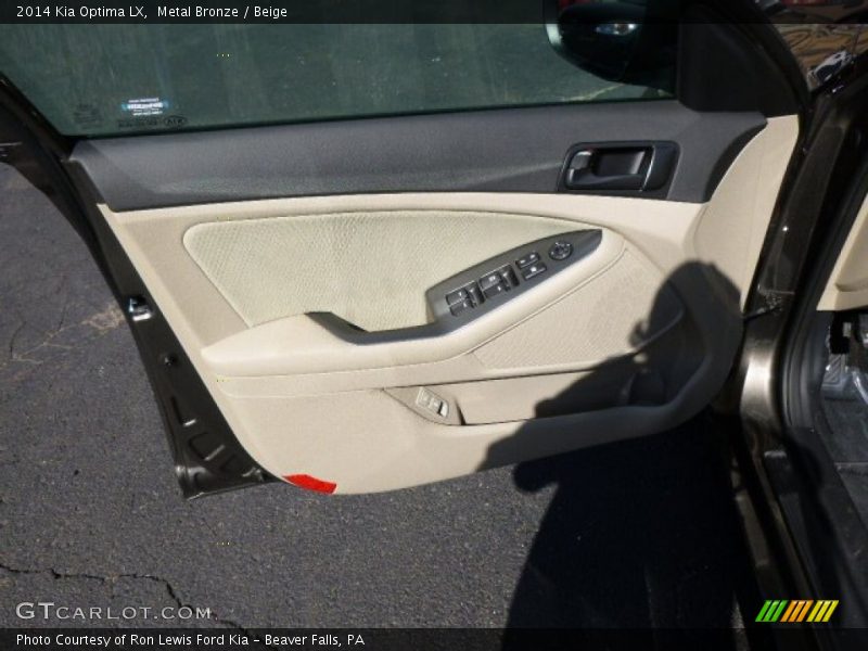 Metal Bronze / Beige 2014 Kia Optima LX