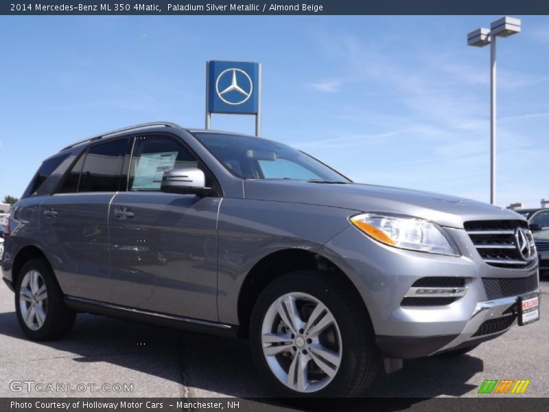 Paladium Silver Metallic / Almond Beige 2014 Mercedes-Benz ML 350 4Matic