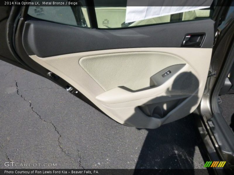 Metal Bronze / Beige 2014 Kia Optima LX