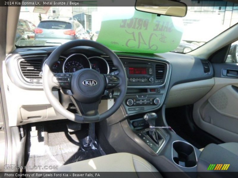 Metal Bronze / Beige 2014 Kia Optima LX