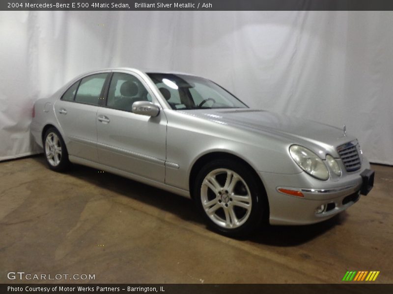 Brilliant Silver Metallic / Ash 2004 Mercedes-Benz E 500 4Matic Sedan