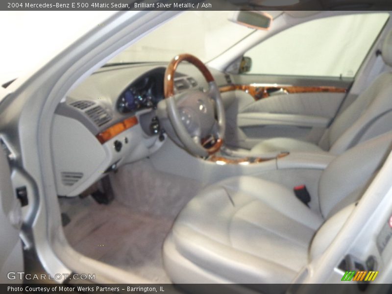 Brilliant Silver Metallic / Ash 2004 Mercedes-Benz E 500 4Matic Sedan