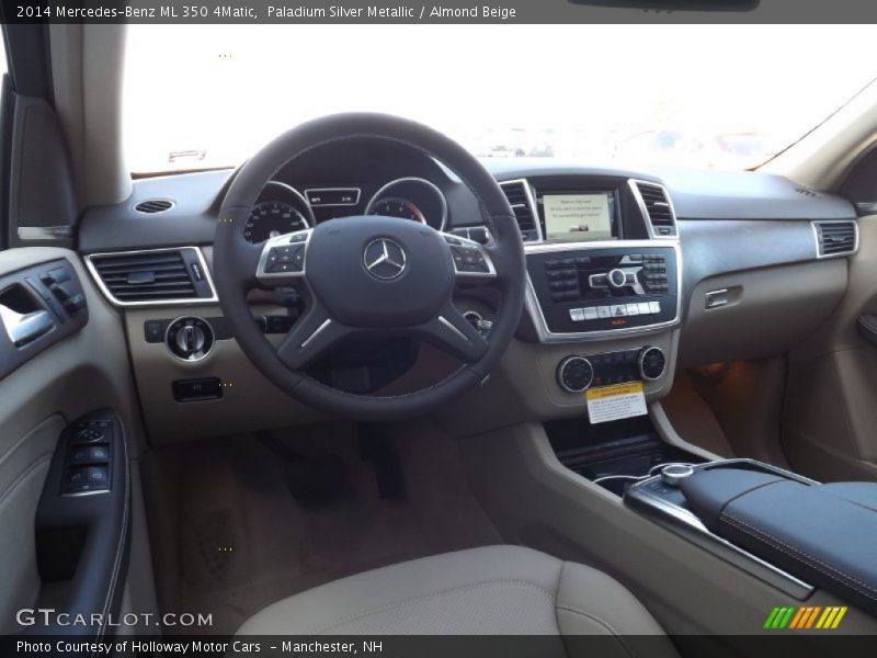 Paladium Silver Metallic / Almond Beige 2014 Mercedes-Benz ML 350 4Matic