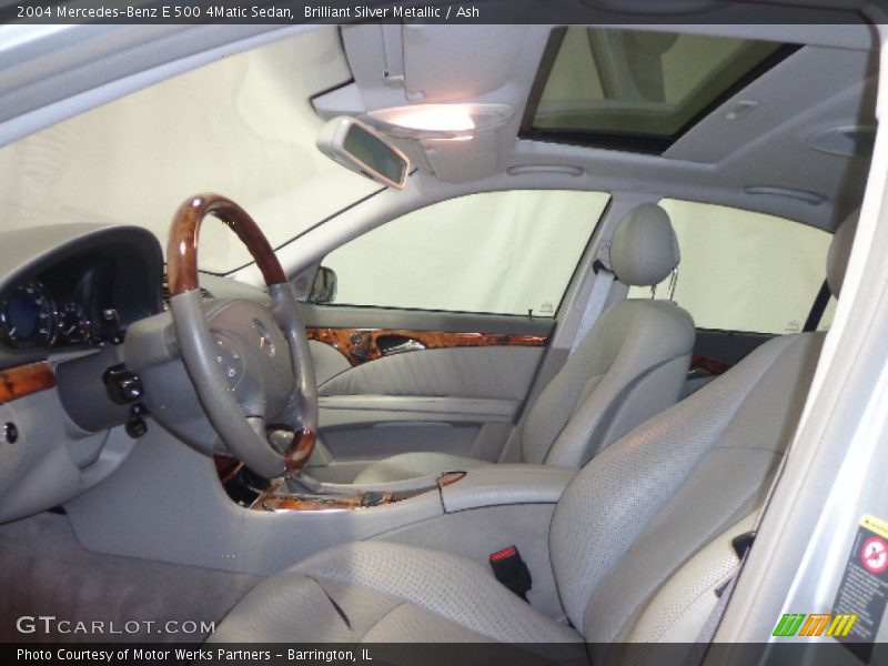 Brilliant Silver Metallic / Ash 2004 Mercedes-Benz E 500 4Matic Sedan