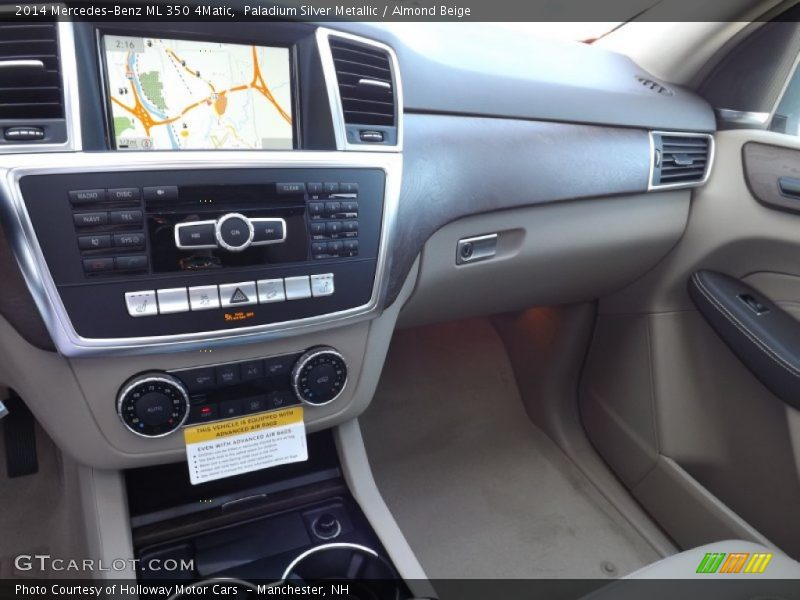 Paladium Silver Metallic / Almond Beige 2014 Mercedes-Benz ML 350 4Matic