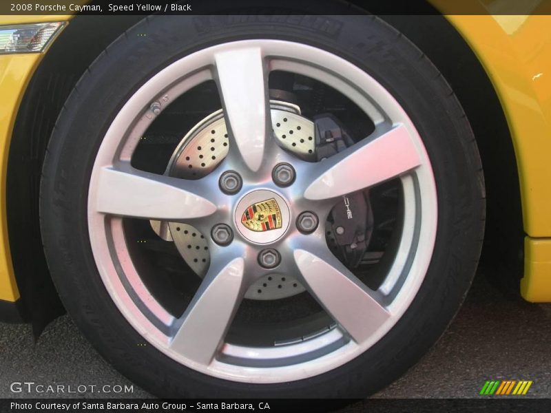 Speed Yellow / Black 2008 Porsche Cayman