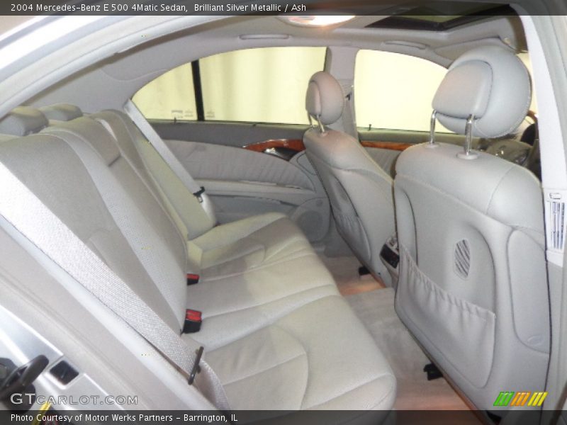 Brilliant Silver Metallic / Ash 2004 Mercedes-Benz E 500 4Matic Sedan