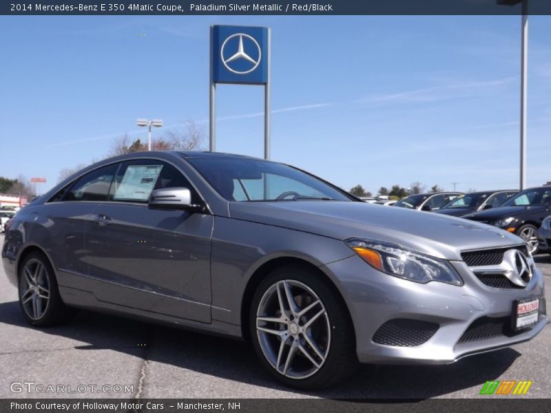 Paladium Silver Metallic / Red/Black 2014 Mercedes-Benz E 350 4Matic Coupe