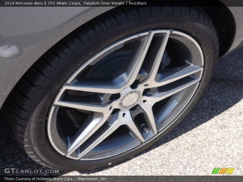 Paladium Silver Metallic / Red/Black 2014 Mercedes-Benz E 350 4Matic Coupe