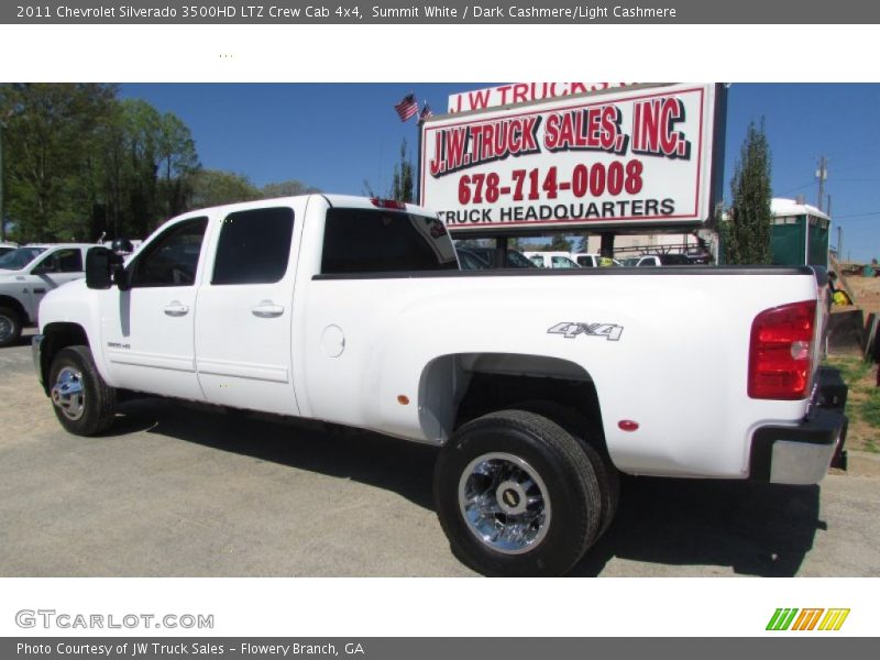 Summit White / Dark Cashmere/Light Cashmere 2011 Chevrolet Silverado 3500HD LTZ Crew Cab 4x4