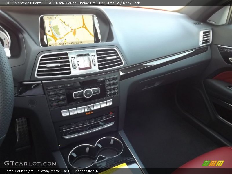 Paladium Silver Metallic / Red/Black 2014 Mercedes-Benz E 350 4Matic Coupe