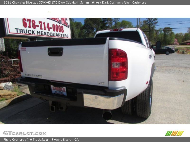 Summit White / Dark Cashmere/Light Cashmere 2011 Chevrolet Silverado 3500HD LTZ Crew Cab 4x4