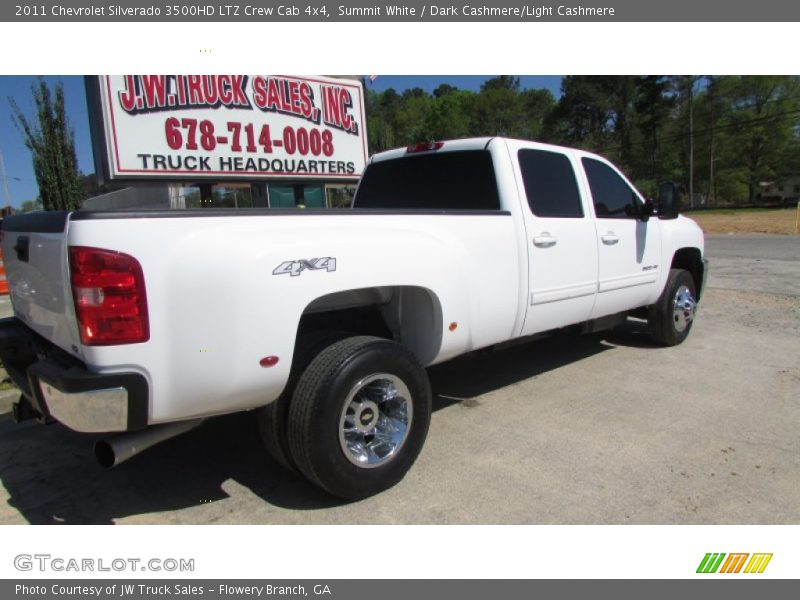 Summit White / Dark Cashmere/Light Cashmere 2011 Chevrolet Silverado 3500HD LTZ Crew Cab 4x4