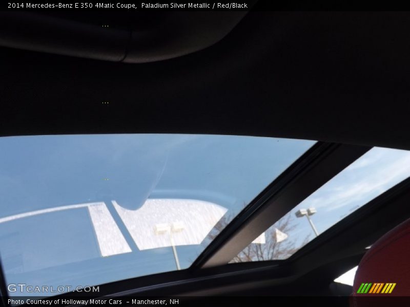 Paladium Silver Metallic / Red/Black 2014 Mercedes-Benz E 350 4Matic Coupe