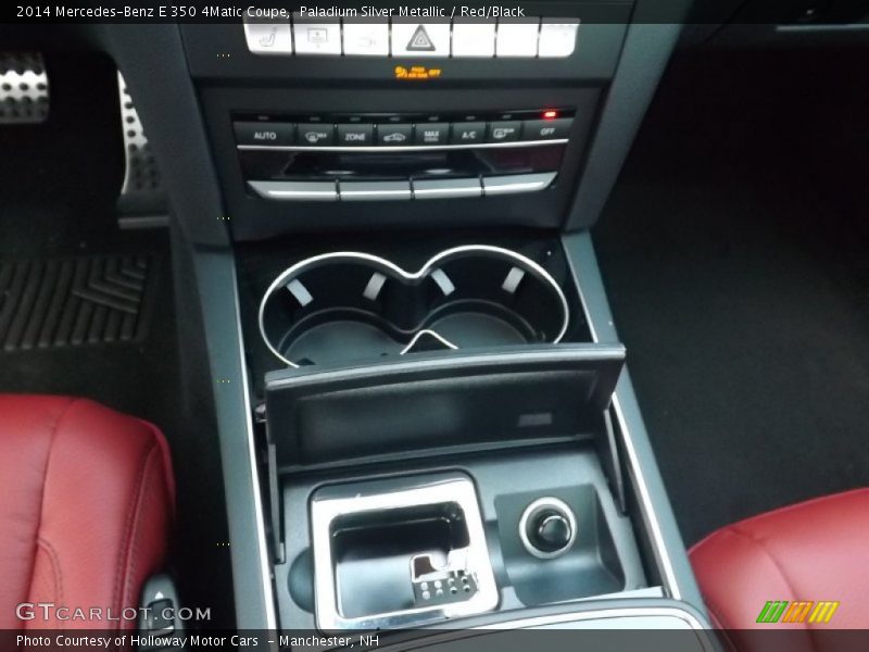 Paladium Silver Metallic / Red/Black 2014 Mercedes-Benz E 350 4Matic Coupe