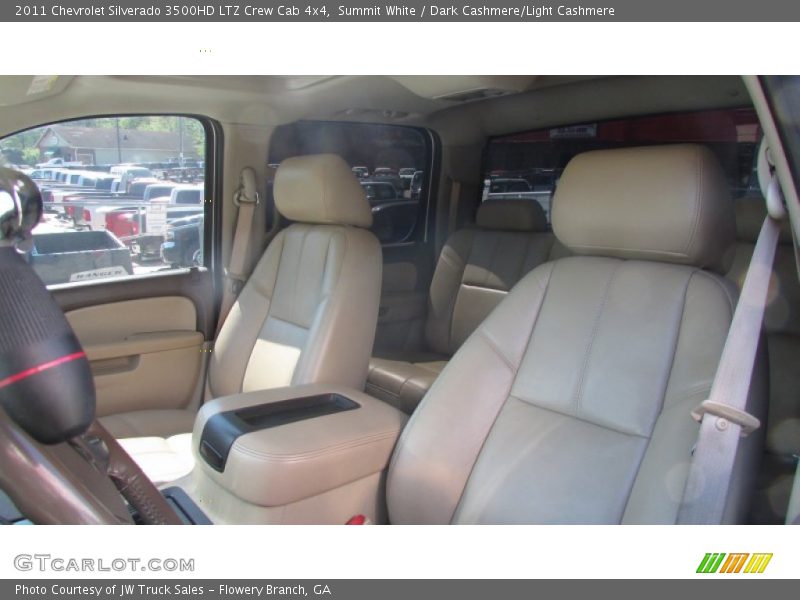 Summit White / Dark Cashmere/Light Cashmere 2011 Chevrolet Silverado 3500HD LTZ Crew Cab 4x4