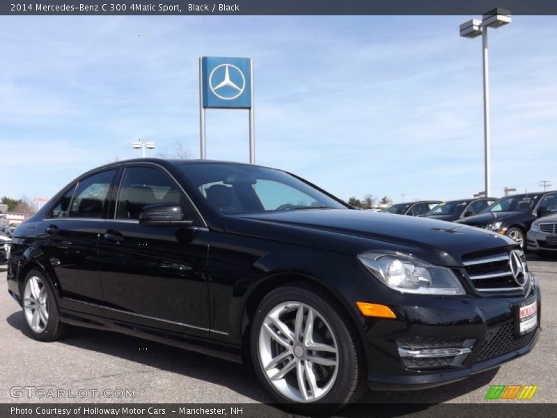 Black / Black 2014 Mercedes-Benz C 300 4Matic Sport