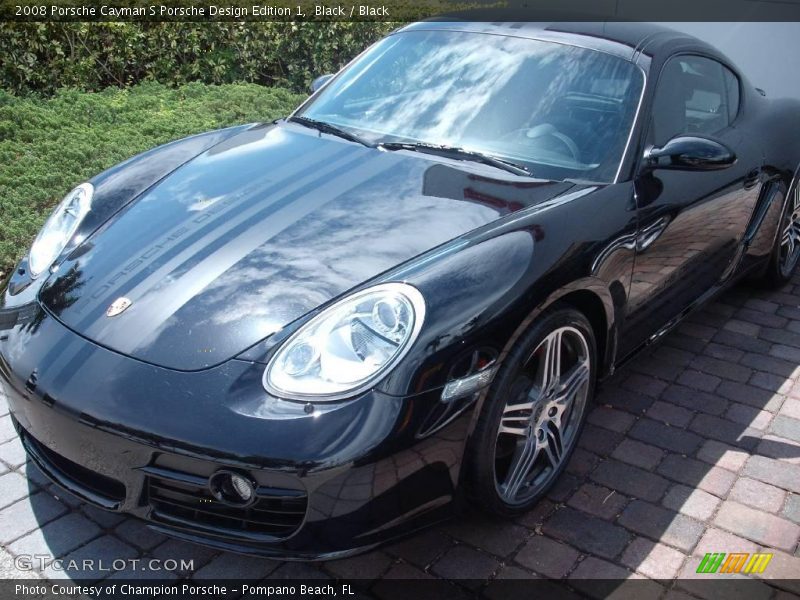 Black / Black 2008 Porsche Cayman S Porsche Design Edition 1