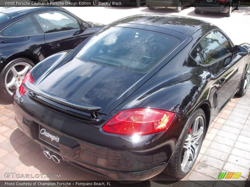 Black / Black 2008 Porsche Cayman S Porsche Design Edition 1