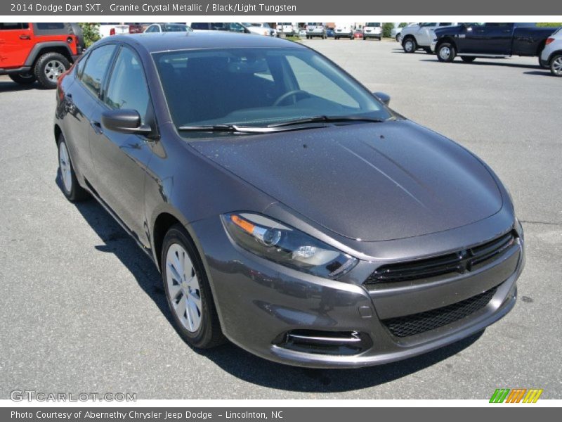Granite Crystal Metallic / Black/Light Tungsten 2014 Dodge Dart SXT