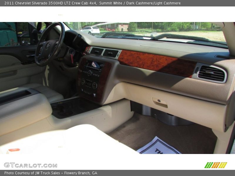 Summit White / Dark Cashmere/Light Cashmere 2011 Chevrolet Silverado 3500HD LTZ Crew Cab 4x4