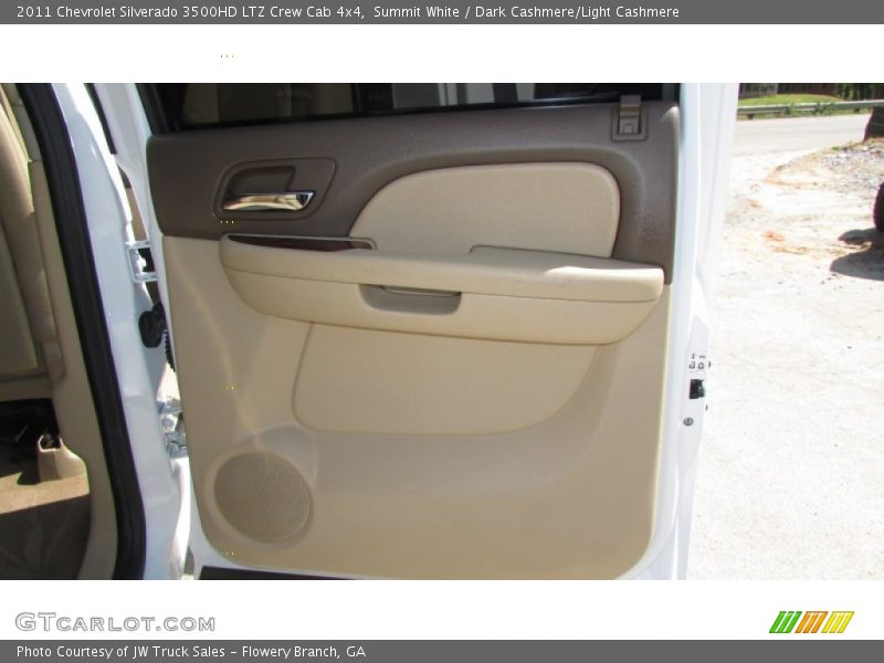Summit White / Dark Cashmere/Light Cashmere 2011 Chevrolet Silverado 3500HD LTZ Crew Cab 4x4