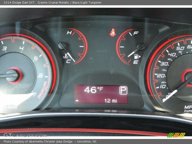 Granite Crystal Metallic / Black/Light Tungsten 2014 Dodge Dart SXT