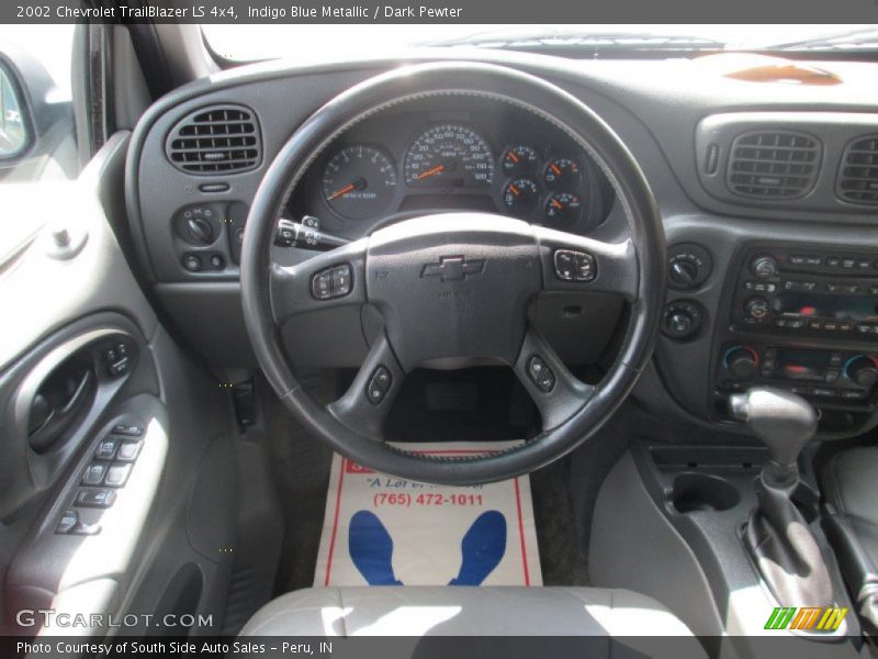 Indigo Blue Metallic / Dark Pewter 2002 Chevrolet TrailBlazer LS 4x4
