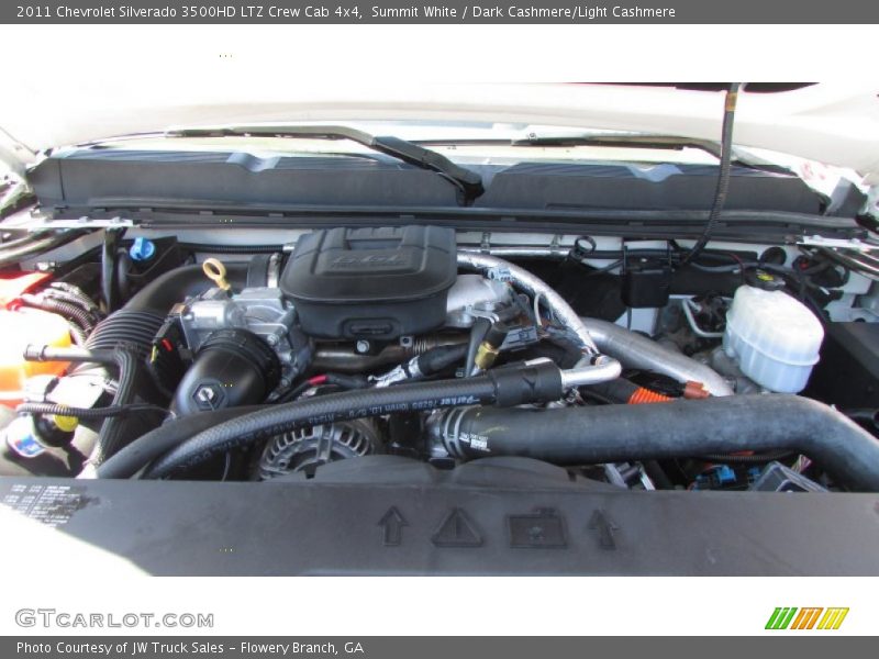 Summit White / Dark Cashmere/Light Cashmere 2011 Chevrolet Silverado 3500HD LTZ Crew Cab 4x4