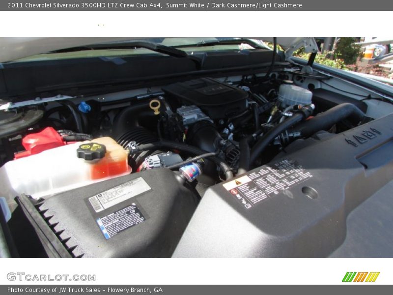 Summit White / Dark Cashmere/Light Cashmere 2011 Chevrolet Silverado 3500HD LTZ Crew Cab 4x4