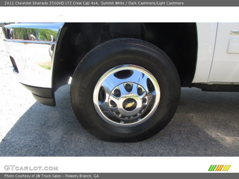 Summit White / Dark Cashmere/Light Cashmere 2011 Chevrolet Silverado 3500HD LTZ Crew Cab 4x4