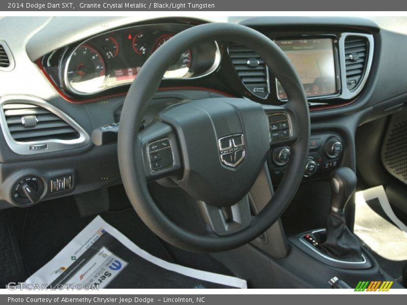Granite Crystal Metallic / Black/Light Tungsten 2014 Dodge Dart SXT