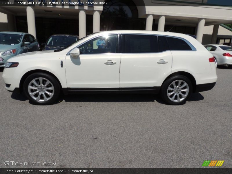 Crystal Champagne / Charcoal Black 2013 Lincoln MKT FWD