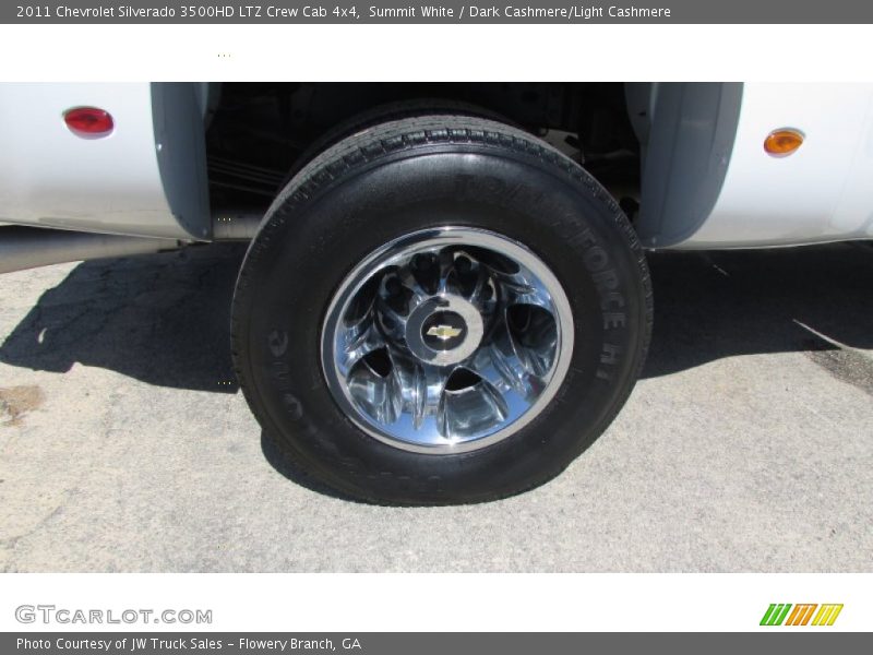 Summit White / Dark Cashmere/Light Cashmere 2011 Chevrolet Silverado 3500HD LTZ Crew Cab 4x4