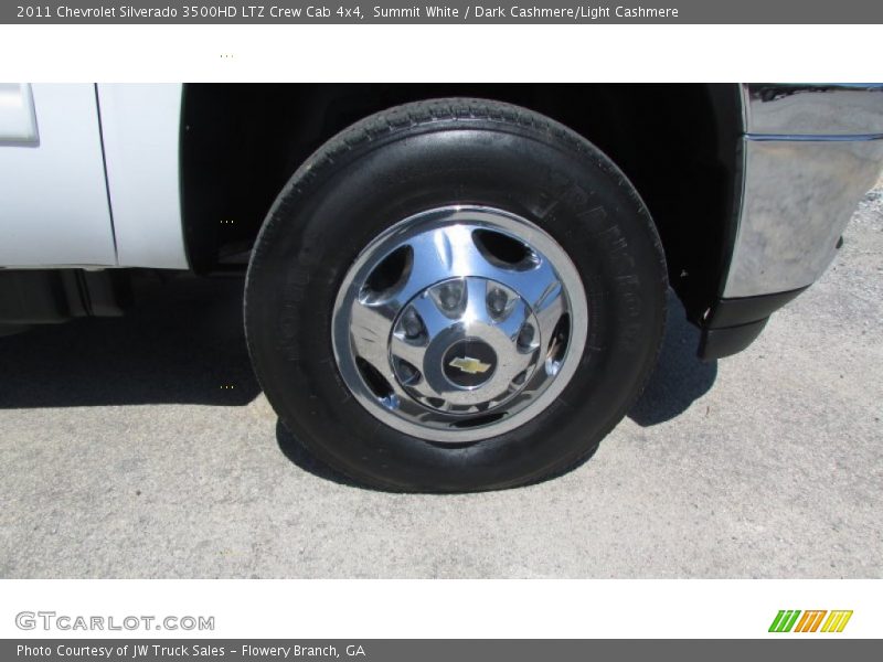 Summit White / Dark Cashmere/Light Cashmere 2011 Chevrolet Silverado 3500HD LTZ Crew Cab 4x4