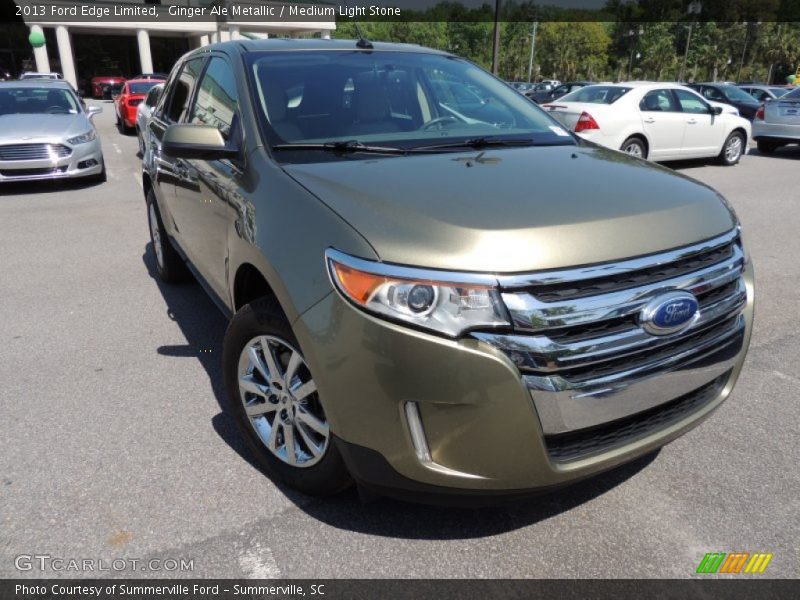 Ginger Ale Metallic / Medium Light Stone 2013 Ford Edge Limited