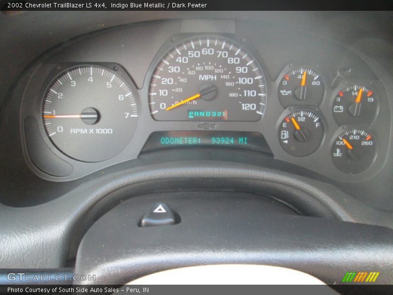 Indigo Blue Metallic / Dark Pewter 2002 Chevrolet TrailBlazer LS 4x4