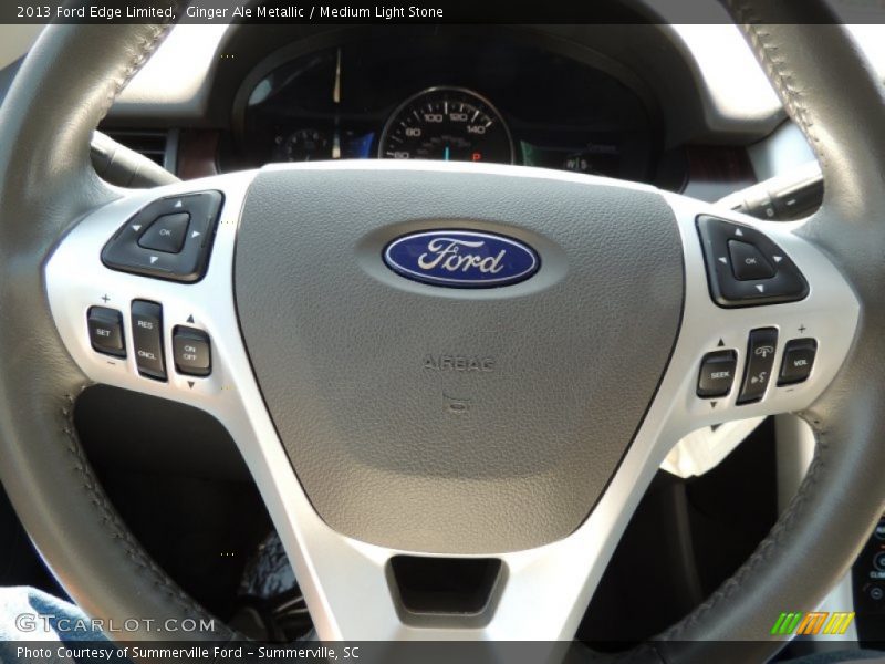 Ginger Ale Metallic / Medium Light Stone 2013 Ford Edge Limited