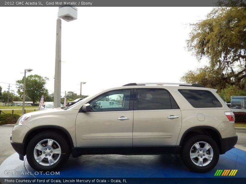 2012 Acadia SL Gold Mist Metallic