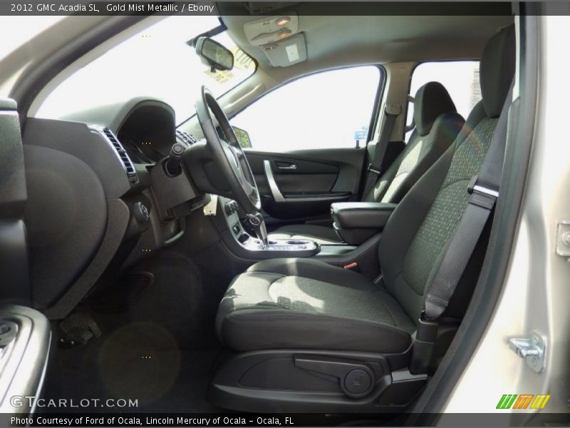  2012 Acadia SL Ebony Interior
