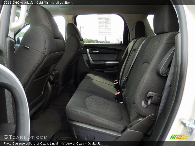 Gold Mist Metallic / Ebony 2012 GMC Acadia SL