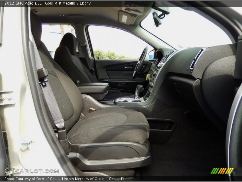 Gold Mist Metallic / Ebony 2012 GMC Acadia SL