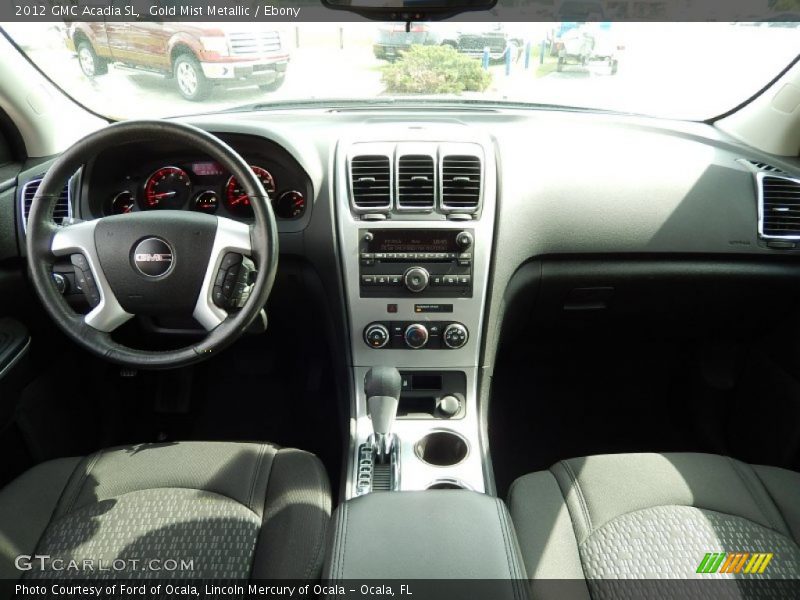 Dashboard of 2012 Acadia SL