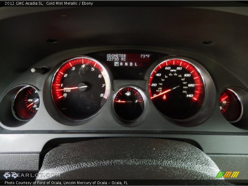  2012 Acadia SL SL Gauges