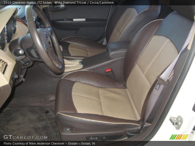 White Diamond Tricoat / Cocoa/Cashmere 2010 Chevrolet Malibu LTZ Sedan