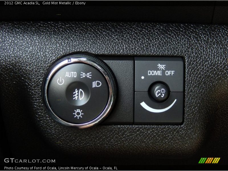 Controls of 2012 Acadia SL