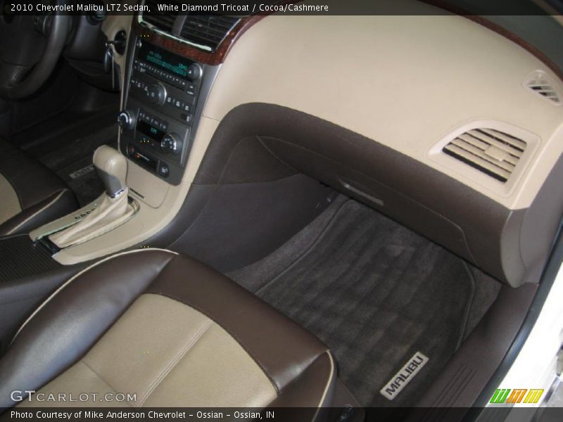 White Diamond Tricoat / Cocoa/Cashmere 2010 Chevrolet Malibu LTZ Sedan